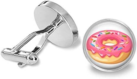 ピンクドーナツcufflinks Modernzeg Hu