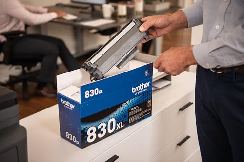 Brother Genuine TN830XL Black High Yield Printer Toner Cartridge - Print up to 3,000 Pages(1)