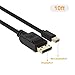 CableCreation 10 Feet Mini DisplayPort to DisplayPort 4K@60Hz Cable, Mini DP (Thunderbolt 2 Port) to DP Adapter Cord Compatible with MacBook Pro, iMac, Mac mini, Surface Pro, 3 M/Black