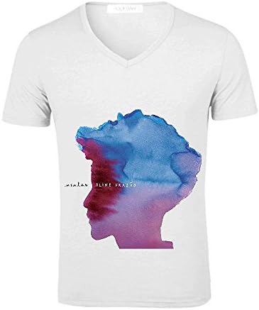 Insular Aline Frazao T Shirts Casual Men V Neck White