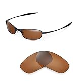 Walleva Polarized Brown Replacement Lenses for Oakley Square Wire 2.0