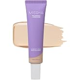 MISSHA M Perfect Cover Serum BB Cream No.21 Light Beige 1.18 oz | Cardi B's pick; light cool undertone; skin tint, tinted moisturizer, skin care foundation, Korean Makeup, buildable coverage