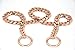 SLZZ Luxury Dog Collar Chain/Slip Martingale P Chain/Heavy Duty Stainless Steel 12mm Curb Chain/Best for Small Medium Large Breeds - for Pit Bull Mastiff Bulldog Big Breeds/Rose Gold,26''