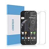 Google Pixel Screen Protector (2-Pack), CHOETECH Tempered Glass Screen Protector 2.5D Round Edge Crystal Clear Bubble-free 9H Hardness Anti-scratch Screen Protector for Google Pixel