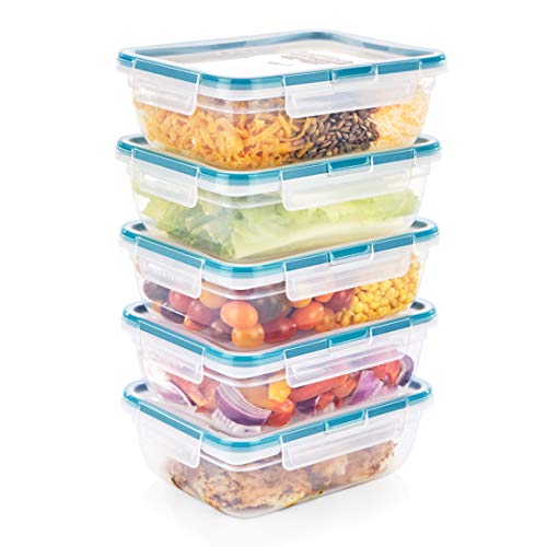 Snapware Total Solution 10Pc Plastic Food Storage Container Set, 8.5