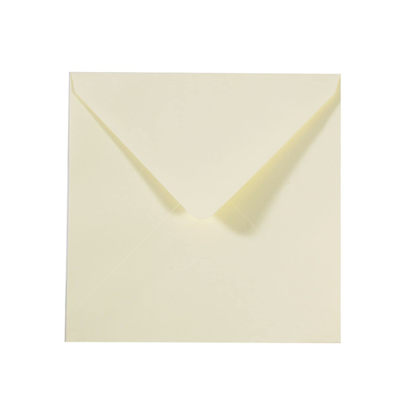 Vaessen Creative Large Square Florence Envelopes for Greeting Cards, Ivory, Set of 5, Matching Cards Available