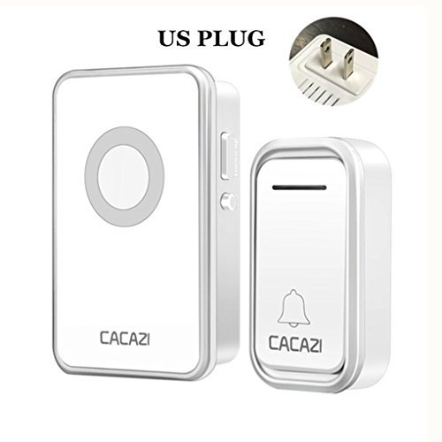 Chilie CACAZI V018F Wireless Doorbell Newest 300M AC 110-220V Button Waterproof Doorbell 3 Volume 38 Rings Door Chime