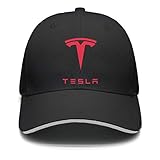 NIDHBD Printed Tesla-Logo-Symbol-Emblem- Black Hip-hop hat Womens Mens