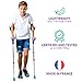 ORTONYX Kids Walking Forearm Crutches (1 Pair) Good for Children and Short Adults up to 220lb - Adjustable Arm Support- Lightweight Aluminum - Ergonomic Handle with Comfy Grip