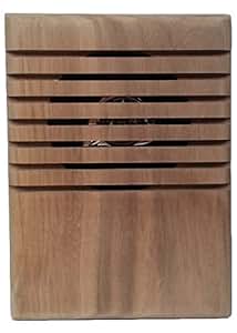 YourBell MP3 Door Chime, Programmable DoorBell, Walnut