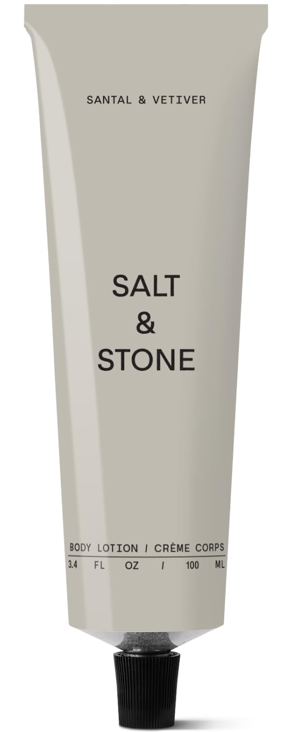 Photo 1 of Salt & Stone Body Lotion for Women & Men | Hydrates, Nourishes & Softens Skin | Restores Dry Skin | Fast-Absorbing | Cruelty-Free & Vegan (100 ml) (Santal & Vetiver)
