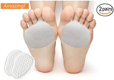 Ball of Foot Cushions, Metatarsal and Mortons Neuroma Pads, Fits All Shoes, Instant Pain Relief for Women and Men