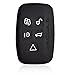 Massimiliano Incas Dobrev 5 Buttons Silicone Case Protector Key Fob Cover Smart Car Remote Holder for Jaguar XK, XKR XF XFR XJ XJL S-Type X-Type F-Type (Black)