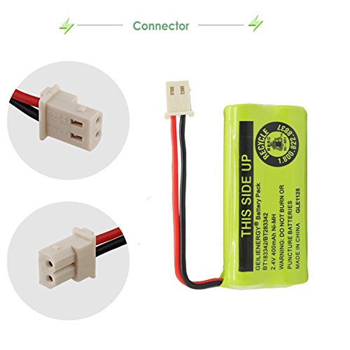 QBLPOWER BT-183342 BT-283342 BT-166342 BT-266342 BT-162342 BT-262342 Battery for VTech CS6114 CS6419 CS6719 AT&T EL52300 CL80111 Cordless Phone(Pack of 3)