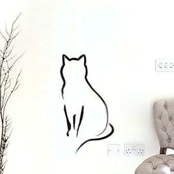 Amazoncom Twjydp Wall Stickers Kitty Cat Shade For Kids