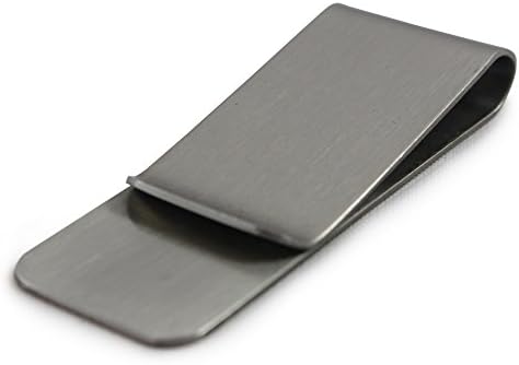 Cascadia Unlimited Men's PREMIUM Silver Metal Money Clip Credit Card Holder