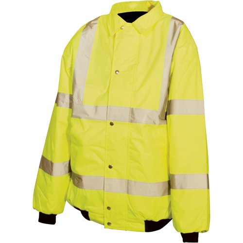 Silverline 633734 Hi-vis Bomber Jacket Class 3 92-100cm (36-39 Inches) - Medium
