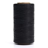 KINGSO 284 Yards Leather Sewing Waxed Thread DIY Craft Black