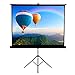 Famirosa Projector Screen with Foldable Stand Tripod,100 Inch Diagonal HD 4:3 Pull Up Portable Indoor Outdoor Movie Projection Screens,for Home Theater Cinema Party Office Presentation
