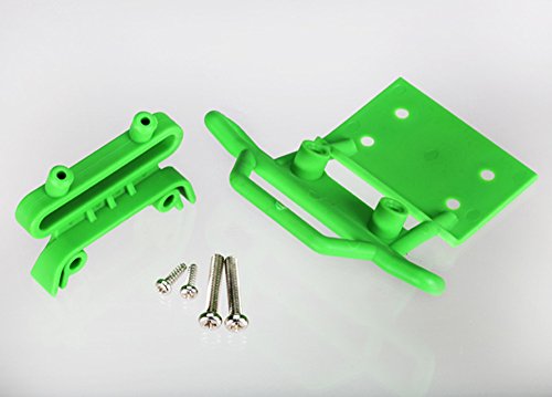 Traxxas 3621A Green Front Bumper, Bumper Mount with Screws