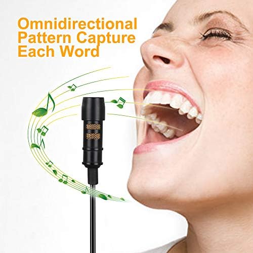 5mm microphone adapter for iPhone with lavalier mic.