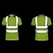 GOGO Men's Polo Shirts Hi Vis Short Sleeve Safety Work-wear Shirt, Slim Fit-Yellow-XL