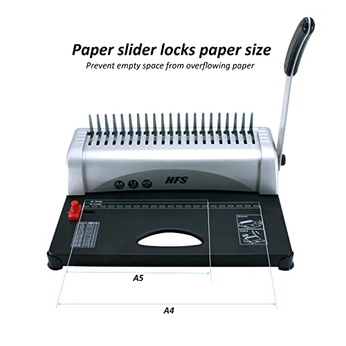 HFS (R) 21 Hole Punch Binding Comb Machine with Binding Combs Paper