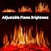 Infrared Space Heater - Electric Fireplace Heater with 3D Flame Effect, 2 Heat Modes, 1500W Ultra Strong Power, Adjustable Flame Brightness, Overheat Protection, Free Standing Fireplace Stove Heater
