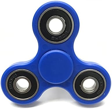 Tri-Spinner Fidget Toy With Premium Hybrid Ceramic Bearing (Blue)
