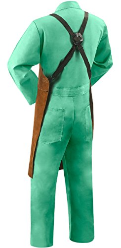 Steiner 92165 Bib Apron, Weld-Rite Premium Brown Split Cowhide, 24-Inch x 36-Inch