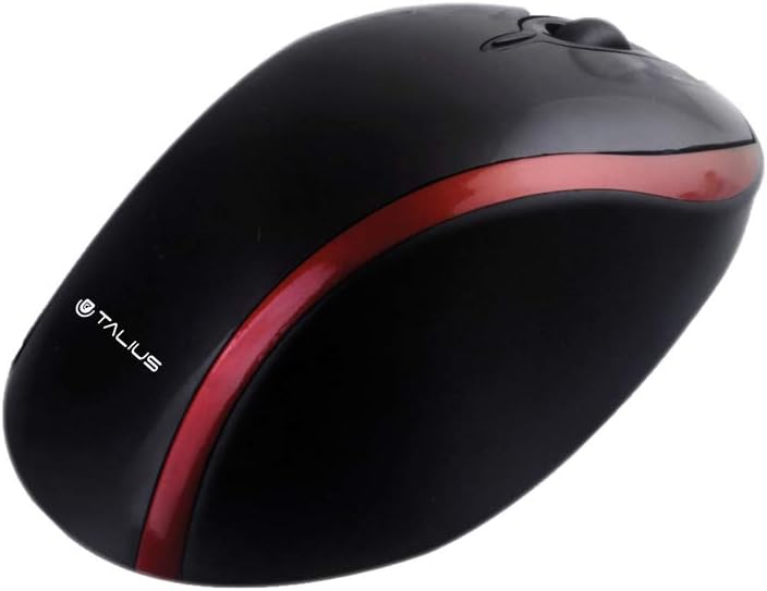 Talius – Mouse Opt USB 504R, Color Black and Red, 800 dpi