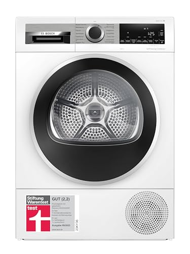 Bosch WQG235D00, Stiftung Warentest GUT (2,2)*, Serie 6, Wärmepumpentrockner 8 kg, Schneller getrocknete Wäsche, Auto Dry, Option Halbe Beladung, Sensitive Drying-System, Selbstreinigender Kondensator thumbnail 1