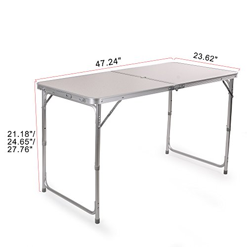 Portable Height Adjustable Aluminum Folding Camping Table FT-ACFT1