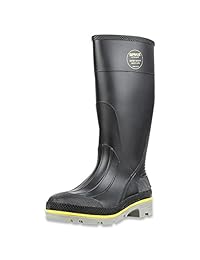 Botas de trabajo para hombre Servus XTP con casquillo de seguridad, de 15 pulgadas, de PVC resistente a productos químicos, en negro, amarillo y gris (75109)