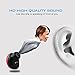 Bluetooth earbuds,Bpuls wireless headphones V4.1 Mini Invisible Car and sport Headset [Magnetic Charging] Single In Ear Earpiece Smallest Wireless Bluetooth Earbud Earphone with HD Mic (Red)