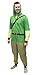 Legend of Zelda MJC International Adult Link Hooded Onesie Pajama Union Suit (Green, S/M)