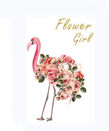 Pink Flamingo Flower Tail Wall Sticker Decal for Home Living Room Bedroom Decor