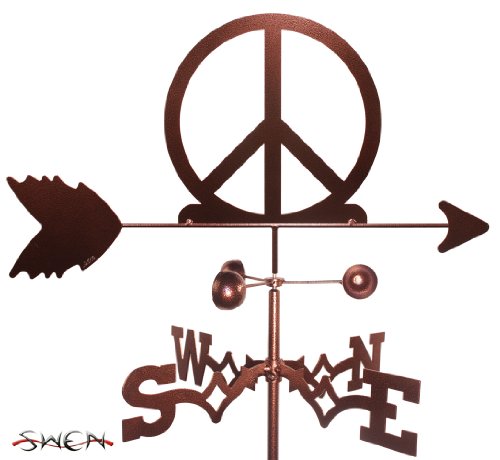 Hand Made WOODSTOCK PEACE SIGN SYMBOL GARDEN Stake Weathervane ~NEW~