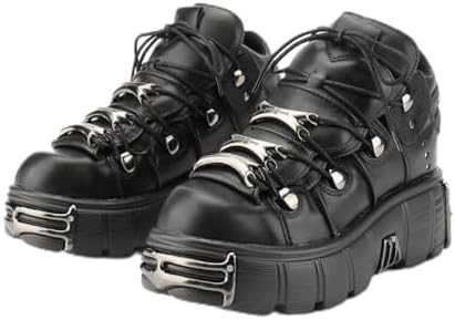 Amazon.com | New Rock M-TANK120N Women's Black 100% Leather Goth