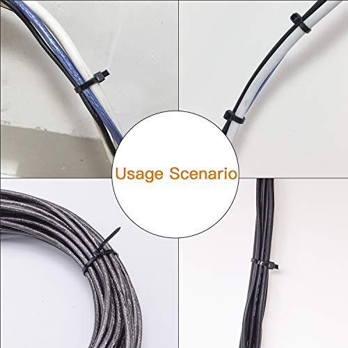 OneLeaf Cable Ties 8 Inch Heavy Duty Zip Ties with 120 Pounds Tensile Strength for Multi-Purpose Use, Self-Locking UV Resistant Nylon Tie Wraps, Indoor and Outdoor Tie Wire.120 Pcs Black - Thumbnail 6