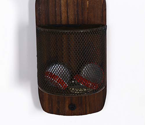 Soduku Vintage Wooden Wall Mounted Bottle Opener with Cap Catcher for Beer Lovers - Thumbnail 3