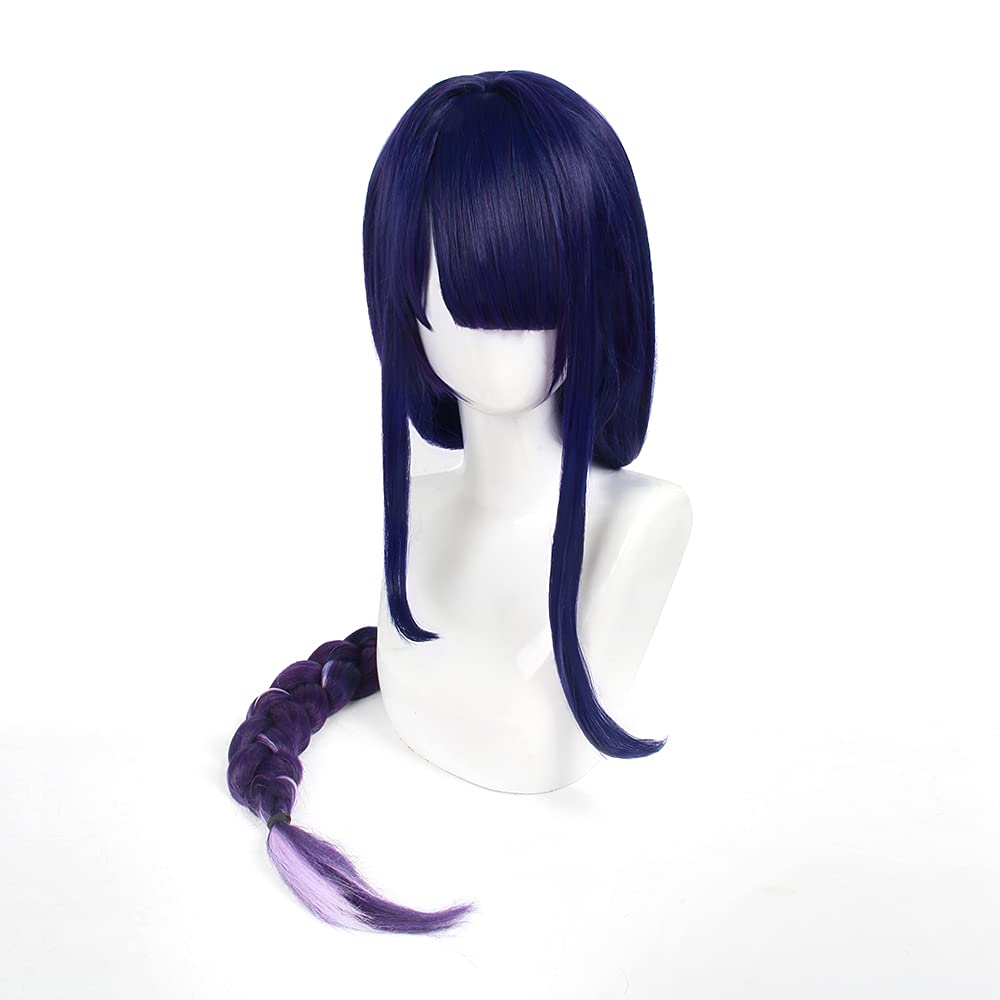 OSIAS Color Gradient Raiden Shogun Genshin Impact Cosplay Wig for Woman and Girls โ image 1