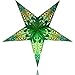 Happy Sales HSSL-FLGRNA Frozen Lake Paper Star Lantern Green,