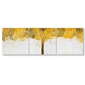 Wall26-3 Panel Canvas Wall Art- Colorful Abstract Art -Giclee Painting Wall Bedroom Living Room Home Decoration - 12"x12"x3 Panels