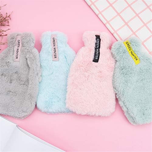 Mini Fresh Anti-scalding Plush Coat Water Injection Hot Water Bottle Set of 4, Winter Explosion-Proof PVC Hand Warmers, Gifts for Girls and Students