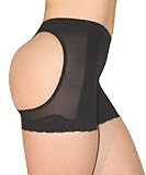 Rearview Miracle Shaper Girdle Butt Lift Panty, Medium, BLACK