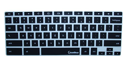 CaseBuy Keyboard Cover Protector Skin for Samsung ARM 11.6" Chromebook 2 XE500C12, Chromebook 3 XE500C13 11.6 inch Chromebook, Black