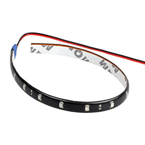 Partsam 2X 12" Blue 15 SMD LED Interior Exterior Strip Footwell Universal Lighting Kit - Thumbnail 3