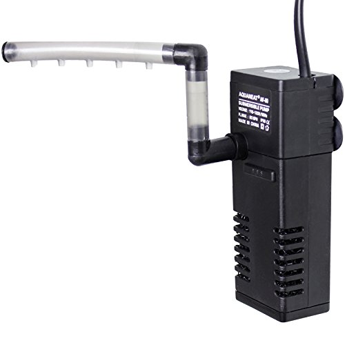 Aquaneat Aquarium Internal Filter 80GPH up to 20 gal Fish Tank Powerhead Submersible Water Pump