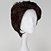 Miss U Hair Mens 70s 80s Short Wavy Brown Shaggy Wig Anime Cosplay Costume Wig Halloween